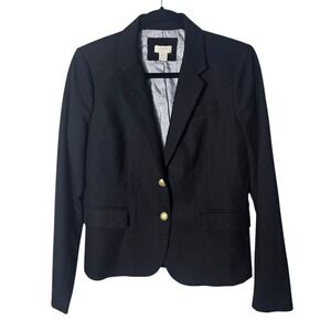 J. Crew Black Blazer with Gold Buttons